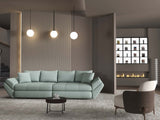 Canapea extensibilă dumonde cu ladă de depozitare si sezut confortabil din spuma HR, Loana Enjoy Mint 300x100 cm Fabrica