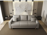 Canapea extensibilă dumonde cu ladă de depozitare si sezut confortabil din spuma HR, Kronos Enjoy Bej 210x100 cm fabrica