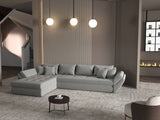 Colțar extensibil dumonde cu ladă de depozitare si sezut confortabil din spuma HR, Loana XL Royal Gri 335x185 cm Fabrica