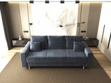Canapea extensibilă dumonde cu ladă de depozitare si sezut confortabil din spuma HR, Kronos Euphoria Gri Grafit 210x100 cm fabrica