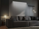 Canapea extensibilă dumonde cu ladă de depozitare si sezut confortabil din spuma HR, Dream Enjoy Grafit 310x100 cm Fabrica
