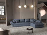 Colțar extensibil dumonde cu ladă de depozitare si sezut confortabil din spuma HR, Loana XL Enjoy Gri Antracit II 335x185 cm Fabrica