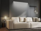 Canapea extensibilă dumonde cu ladă de depozitare si sezut confortabil din spuma HR, Dream Enjoy Bej 310x100 cm Fabrica