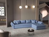 Colțar extensibil dumonde cu ladă de depozitare si sezut confortabil din spuma HR, Loana XL Enjoy Albastru II 335x185 cm Fabrica