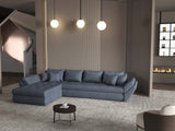 Colțar extensibil dumonde cu ladă de depozitare si sezut confortabil din spuma HR, Loana XL Enjoy Gri Antracit 335x185 cm Fabrica