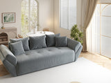 Canapea extensibilă dumonde cu ladă de depozitare si sezut confortabil din spuma HR, Zoom Mint 250x100 cm Fabrica