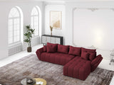 Colțar extensibil dumonde cu ladă de depozitare si sezut confortabil din spuma HR, Berlin XL Enjoy Lux Red 350x185 cm II Fabrica