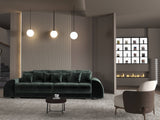 Canapea extensibilă dumonde cu 2 lăzi de depozitare si sezut confortabil din spuma HR, Verona Euphoria Green 310x100 cm Fabrica