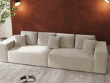 Canapea extensibilă dumonde cu ladă de depozitare si sezut confortabil din spuma HR, Dream Zoom Gri 310x100 cm Fabrica