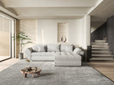 Colțar extensibil dumonde cu ladă de depozitare si sezut confortabil din spuma HR, Loana Gri Euphoria II 270x185 cm Fabrica