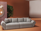 Canapea extensibilă dumonde cu ladă de depozitare si sezut confortabil din spuma HR, Loana Royal Gri 300x100 cm Fabrica