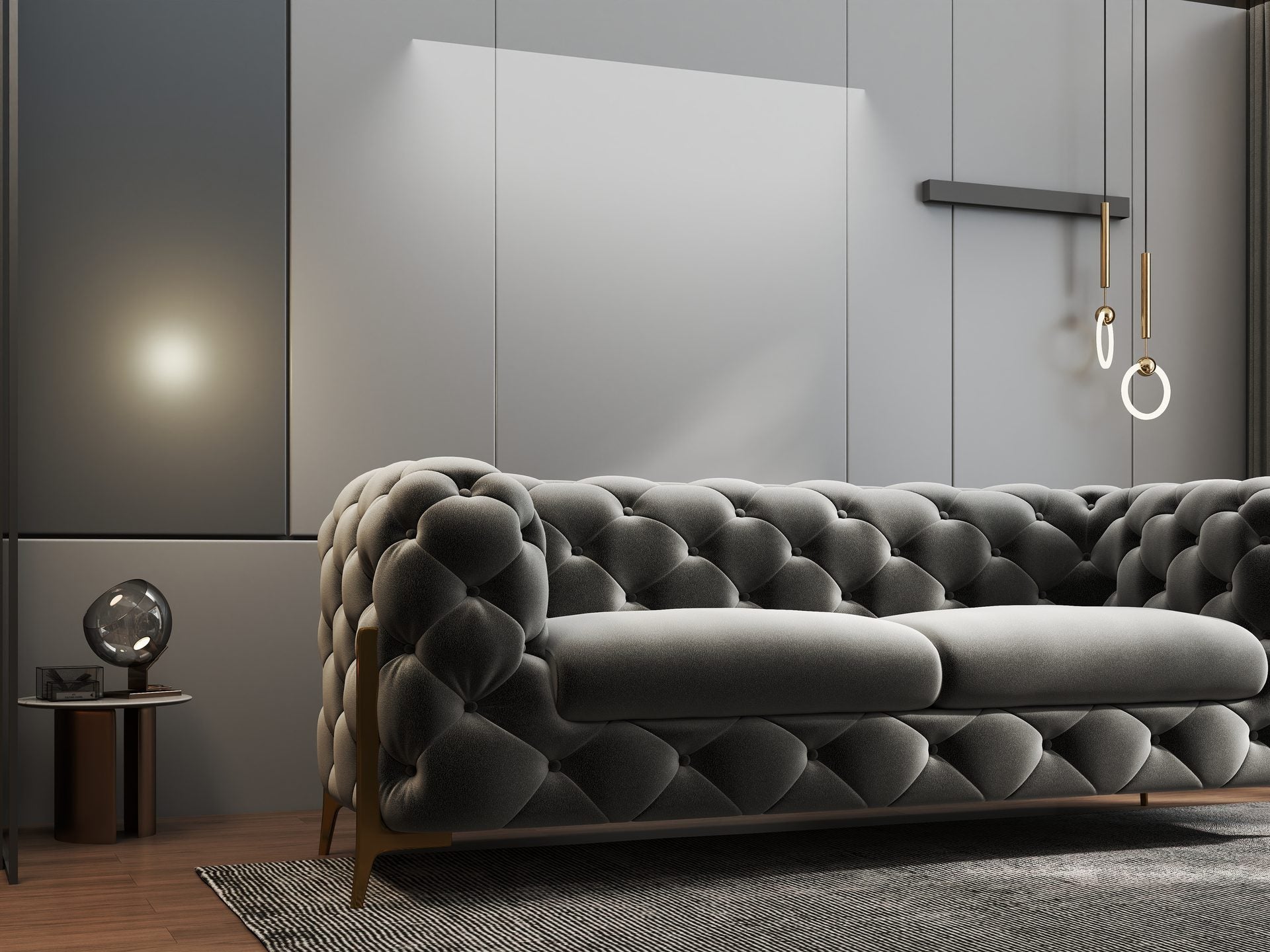Canapea Dumonde Chelsea Bis SOFA 2.5 OS., ROYAL 27 -gri (ROP A109)