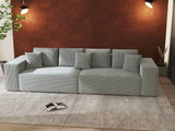 Canapea extensibilă dumonde cu ladă de depozitare si sezut confortabil din spuma HR, Dream Zoom Mint 310x100 cm Fabrica