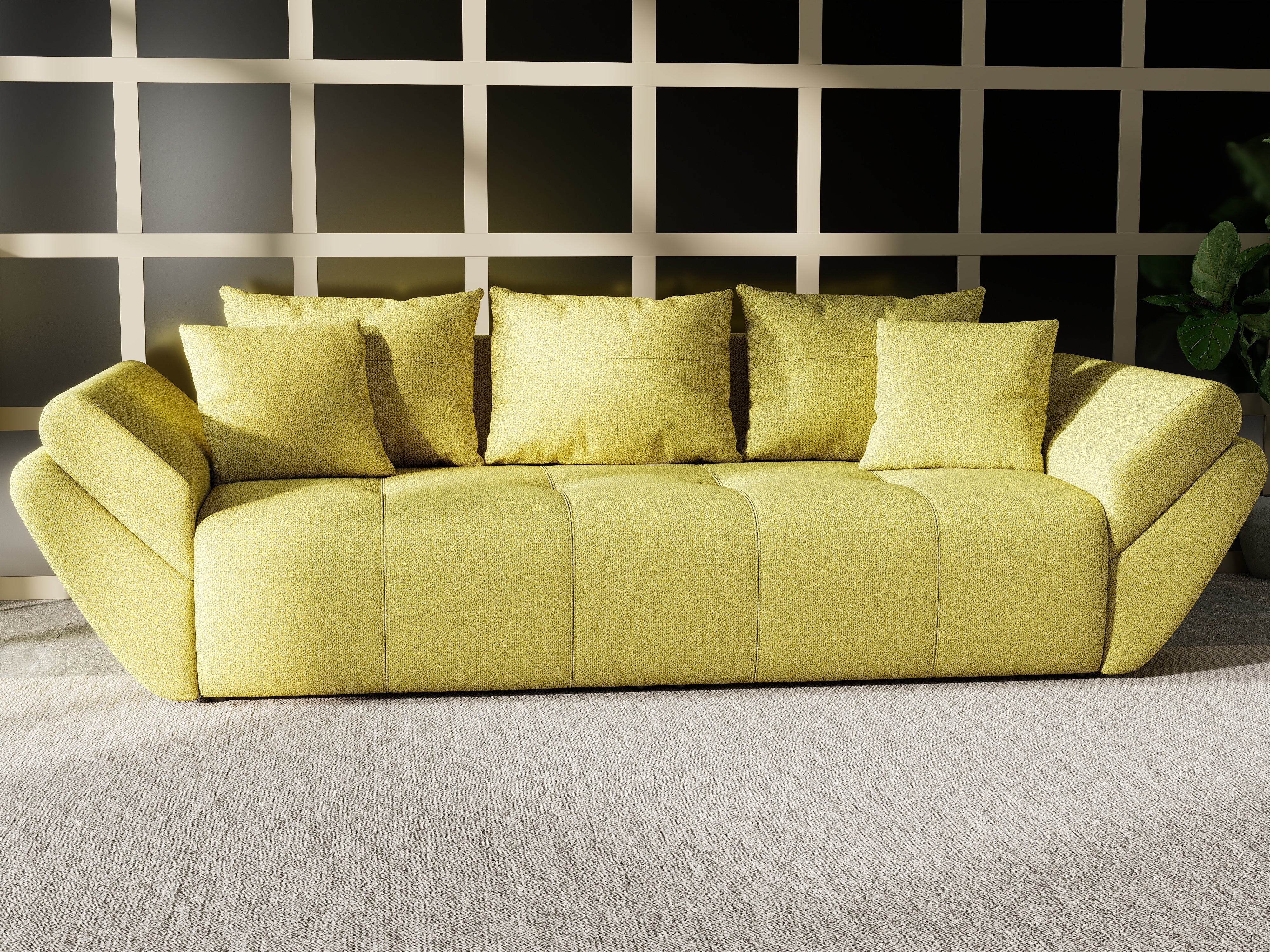 Canapea extensibilă dumonde cu ladă de depozitare si sezut confortabil din spuma HR, Berlin Green 250x100 cm Fabrica