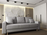 Canapea extensibilă dumonde cu ladă de depozitare si sezut confortabil din spuma HR, Kronos Euphoria Gri 210x100 cm fabrica