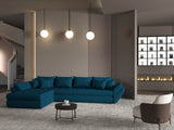 Colțar extensibil dumonde cu ladă de depozitare si sezut confortabil din spuma HR, Loana XL Enjoy Verde Petrol 335x185 cm Fabrica