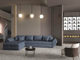 Colțar extensibil dumonde cu ladă de depozitare si sezut confortabil din spuma HR, Loana XL Enjoy Gri Antracit 335x185 cm Fabrica