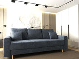 Canapea extensibilă dumonde cu ladă de depozitare si sezut confortabil din spuma HR, Kronos Euphoria Gri Grafit 210x100 cm fabrica