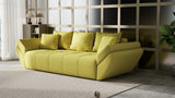 Canapea extensibilă dumonde cu ladă de depozitare si sezut confortabil din spuma HR, Berlin Green 250x100 cm Fabrica