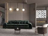 Canapea extensibilă dumonde cu 2 lăzi de depozitare si sezut confortabil din spuma HR, Verona Euphoria Green 310x100 cm Fabrica