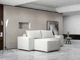 Colțar extensibil dumonde cu ladă de depozitare si sezut confortabil din spuma HR, Dream Zoom Gri 290x185 cm Fabrica