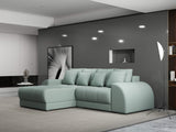 Colțar extensibil dumonde cu ladă de depozitare si sezut confortabil din spuma HR, Verona Enjoy Mint 290x185 cm Fabrica
