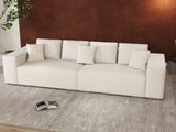 Canapea extensibilă dumonde cu ladă de depozitare si sezut confortabil din spuma HR, Dream Euphoria Alb 310x100 cm Fabrica