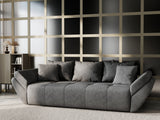 Canapea extensibilă dumonde cu ladă de depozitare si sezut confortabil din spuma HR, Berlin Kaki 250x100 cm Fabrica