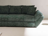 Canapea extensibilă dumonde cu ladă de depozitare si sezut confortabil din spuma HR, Loana Euphoria Verde 300x100 cm Fabrica
