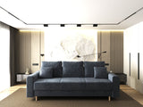 Canapea extensibilă dumonde cu ladă de depozitare si sezut confortabil din spuma HR, Kronos Euphoria Gri Grafit 210x100 cm fabrica