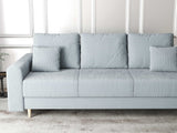 Canapea extensibilă dumonde cu ladă de depozitare si sezut confortabil din spuma HR, Kronos Zoom Gri Mint 210x100 cm fabrica