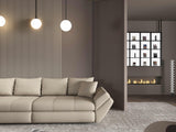 Canapea extensibilă dumonde cu ladă de depozitare si sezut confortabil din spuma HR, Loana Enjoy Bej 2 300x100 cm Fabrica