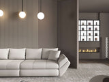 Canapea extensibilă dumonde cu ladă de depozitare si sezut confortabil din spuma HR, Loana Enjoy Bej 300x100 cm Fabrica