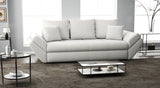 Canapea extensibilă dumonde cu ladă de depozitare si sezut confortabil din spuma HR, Loana Zoom Euphoria White 250x100 cm Fabrica