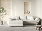 Colțar extensibil dumonde cu ladă de depozitare si sezut confortabil din spuma HR, Loana Gri Zoom 270x185 cm Fabrica
