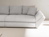 Canapea extensibilă dumonde cu ladă de depozitare si sezut confortabil din spuma HR, Loana Euphoria Gri 300x100 cm Fabrica