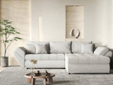 Colțar extensibil dumonde cu ladă de depozitare si sezut confortabil din spuma HR, Loana Gri Euphoria II 270x185 cm Fabrica