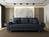 Canapea extensibilă dumonde cu ladă de depozitare si sezut confortabil din spuma HR, Kronos Enjoy Antracit 210x100 cm fabrica