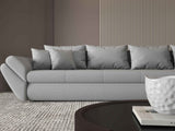 Colțar extensibil dumonde cu ladă de depozitare si sezut confortabil din spuma HR, Loana XL Enjoy Gri II 335x185 cm Fabrica