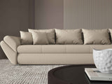Colțar extensibil dumonde cu ladă de depozitare si sezut confortabil din spuma HR, Loana XL Enjoy Bej II 335x185 cm Fabrica