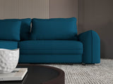 Colțar extensibil dumonde cu ladă de depozitare si sezut confortabil din spuma HR, Denver Enjoy Verde Petrol 275x185 cm Fabrica