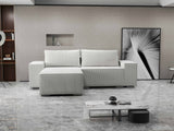 Colțar extensibil dumonde cu ladă de depozitare si sezut confortabil din spuma HR, Dream Zoom Gri 290x185 cm Fabrica