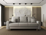 Canapea extensibilă dumonde cu ladă de depozitare si sezut confortabil din spuma HR, Kronos Enjoy Bej 210x100 cm fabrica