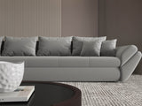 Colțar extensibil dumonde cu ladă de depozitare si sezut confortabil din spuma HR, Loana XL Royal Gri 335x185 cm Fabrica
