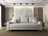 Canapea extensibilă dumonde cu ladă de depozitare si sezut confortabil din spuma HR, Kronos Euphoria Alb 210x100 cm fabrica