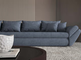 Colțar extensibil dumonde cu ladă de depozitare si sezut confortabil din spuma HR, Loana XL Enjoy Gri Antracit 335x185 cm Fabrica