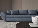 Colțar extensibil dumonde cu ladă de depozitare si sezut confortabil din spuma HR, Loana XL Enjoy Gri Antracit II 335x185 cm Fabrica