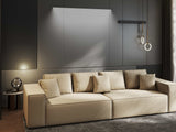 Canapea extensibilă dumonde cu ladă de depozitare si sezut confortabil din spuma HR, Dream Enjoy Bej 2 310x100 cm Fabrica