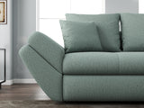 Canapea extensibilă dumonde cu ladă de depozitare si sezut confortabil din spuma HR, Loana Mint 250x100 cm Fabrica