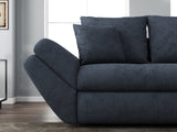 Canapea extensibilă dumonde cu ladă de depozitare si sezut confortabil din spuma HR, Loana Antracit 250x100 cm Fabrica